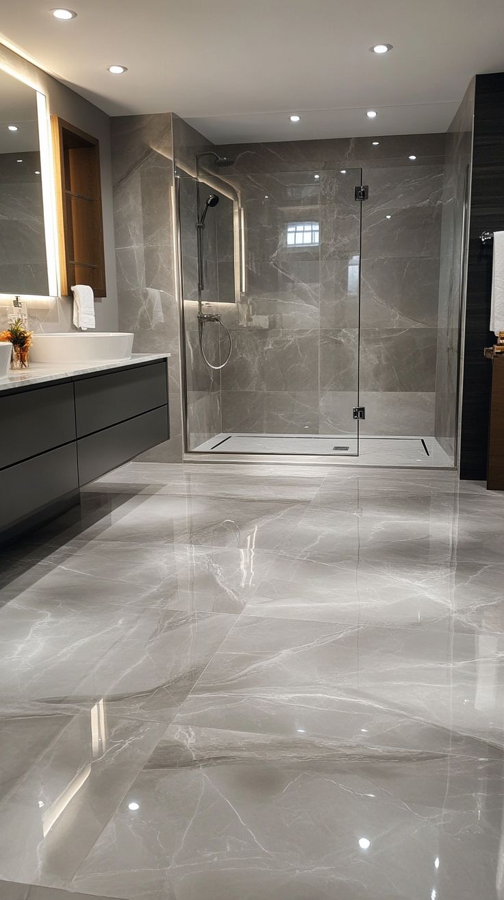 Premium bathroom remodeling project by Titan Flooring Group
