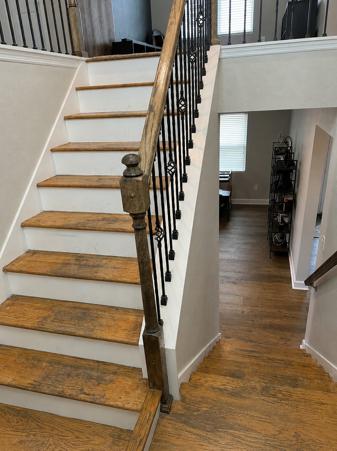 Before engineered wood flooring project by Titan Flooring Group