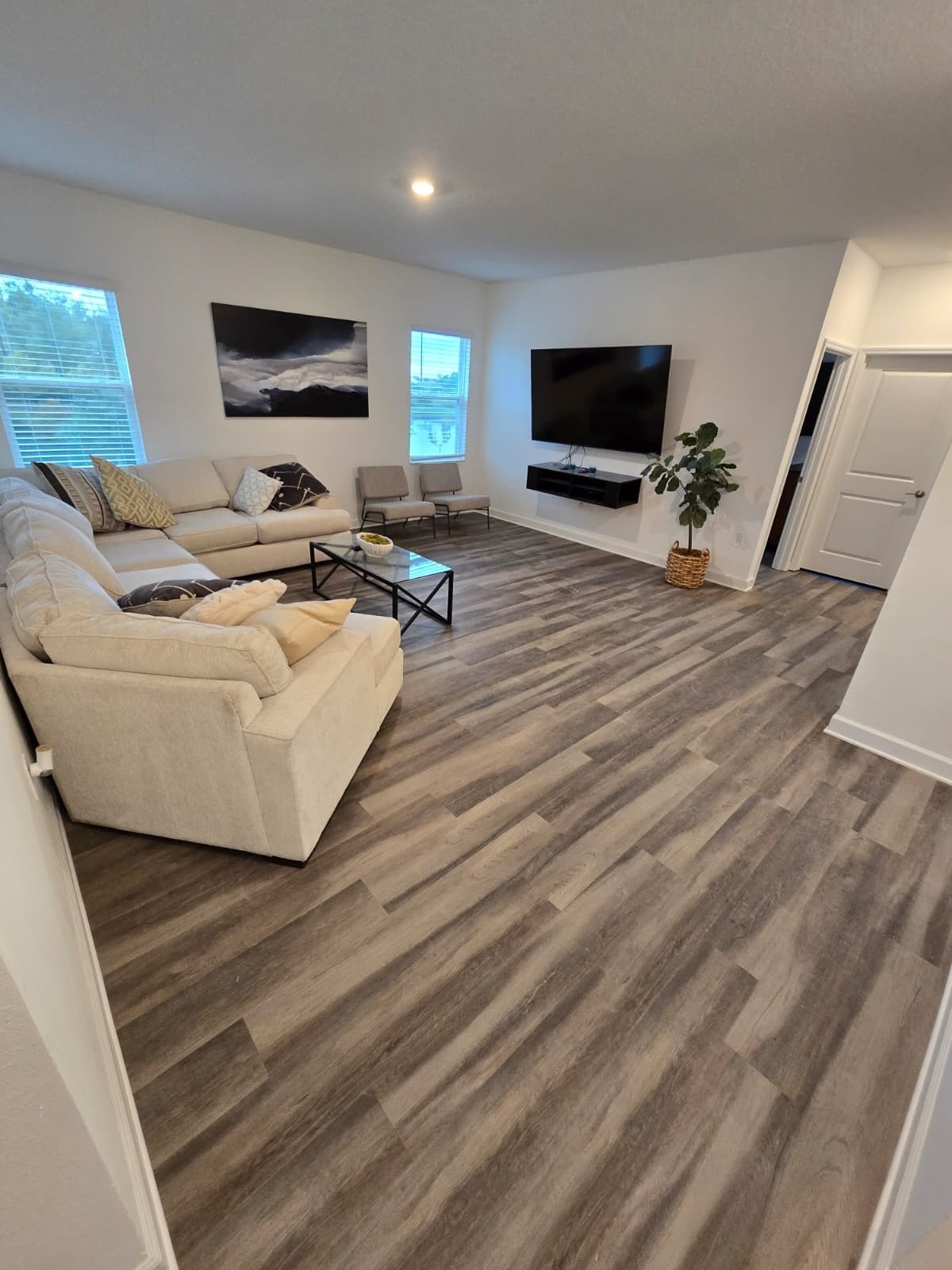 Vinyl flooring installation project by Titan Flooring Group