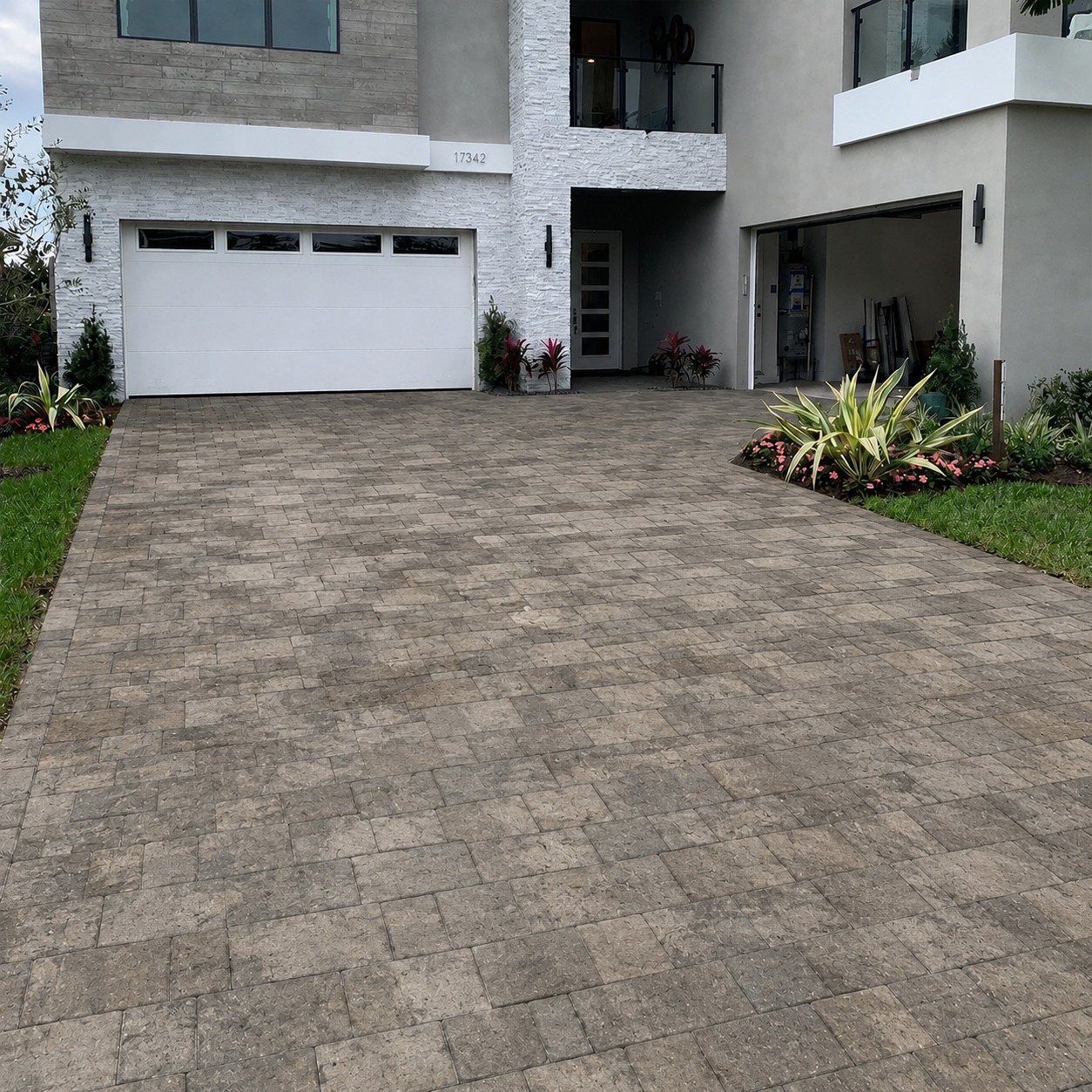 Before paver services project by Titan Flooring Group