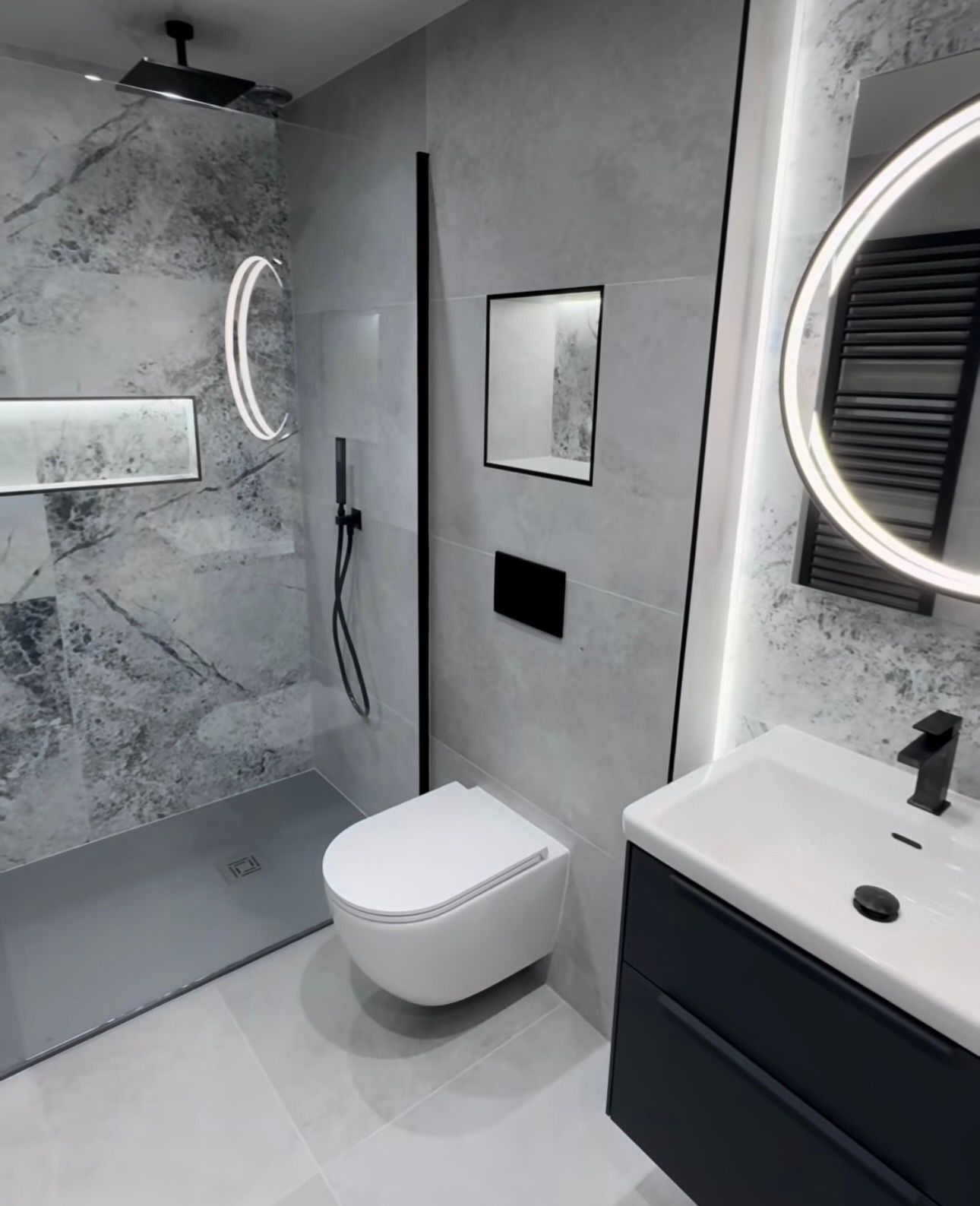 Luxury tile bathroom installation project